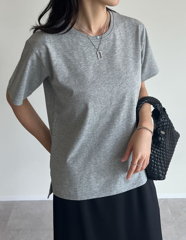 [UVカット][汗じみ防止][両面撥水加工]コットン天竺半袖Tシャツ[mb] トップス 人気レディースファッション通販 リエディ