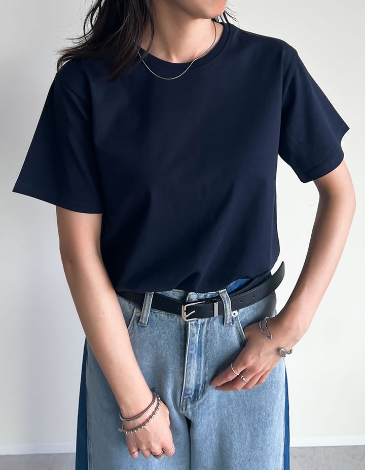 [UVカット][汗じみ防止][両面撥水加工]コットン天竺半袖Tシャツ[mb] トップス 人気レディースファッション通販 リエディ