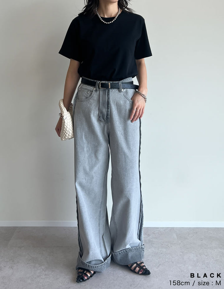 [UVカット][汗じみ防止][両面撥水加工]コットン天竺半袖Tシャツ[mb] トップス 人気レディースファッション通販 リエディ