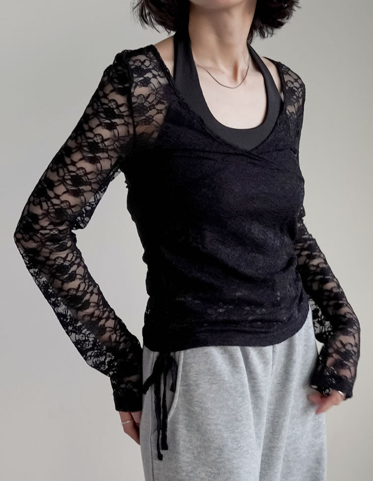 カットレースカシュクールトップス - トップス通販 | 人気レディース
