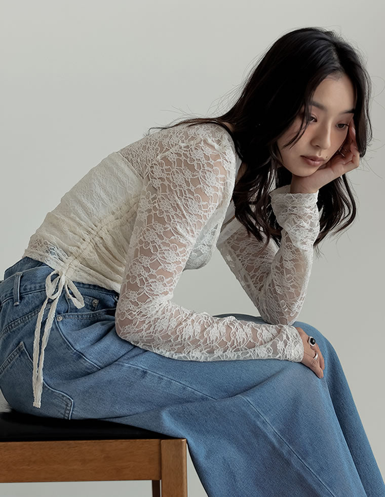 カットレースカシュクールトップス - トップス通販 | 人気レディース