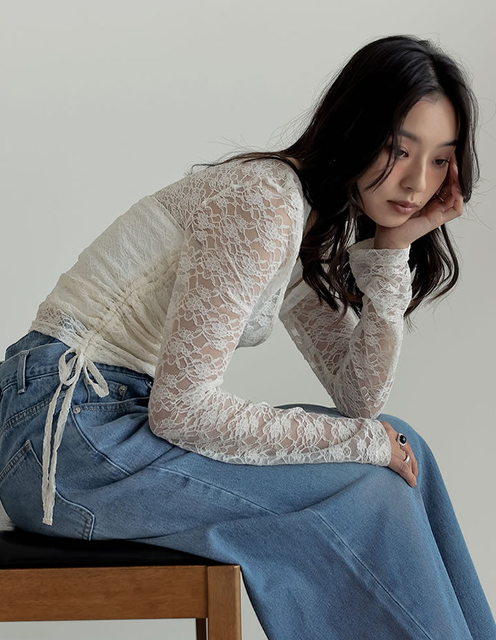 [2025AW COLLECTION]カットレースカシュクールトップス トップス 人気レディースファッション通販 リエディ