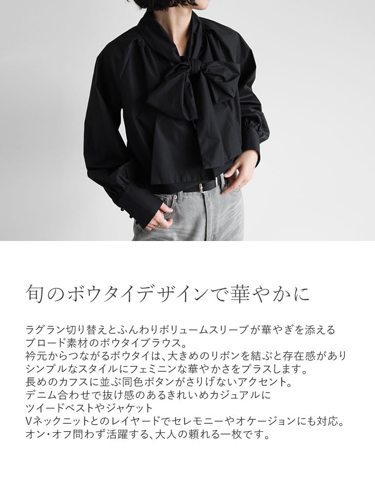 ダブスタ★定価5万円★D/Nero カフスレースボウタイリボンブラウス DOUBLE STANDARD CLOTHING - ダブスタ☆定価5万円☆D/Nero カフス
