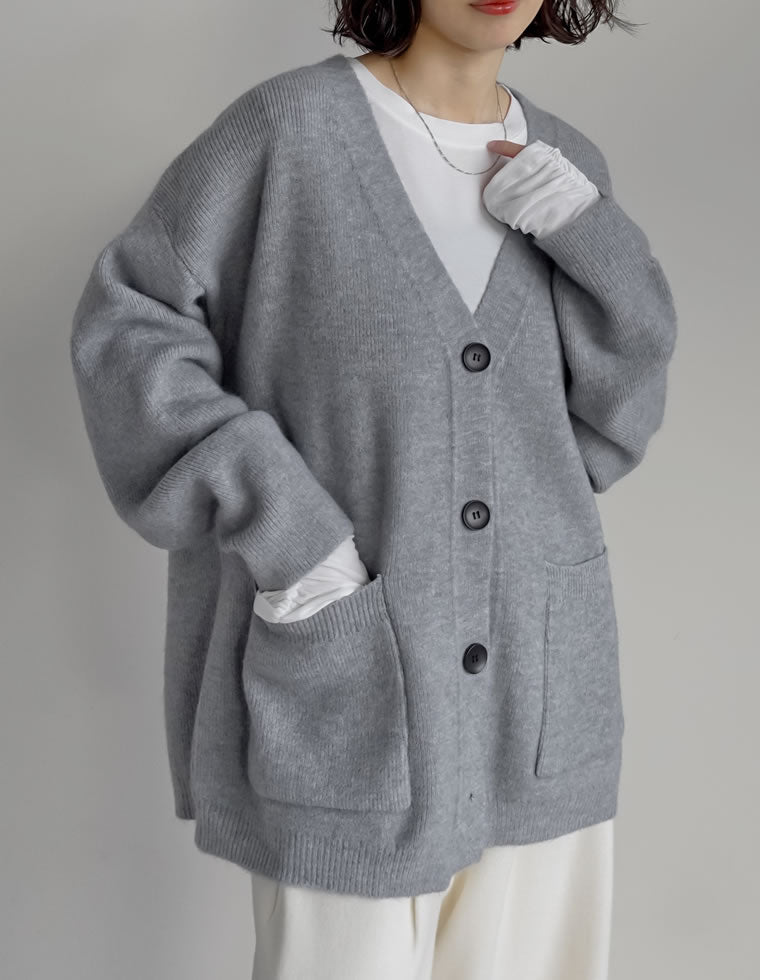 もっちりニットベーシックカーディガン - トップス通販 | 人気