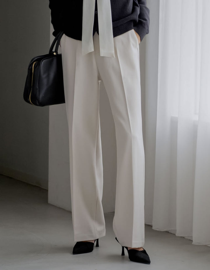 [アルガンオイル加工][低身長/高身長サイズ有]微起毛ツイルストレートスラックス パンツ 人気レディースファッション通販 リエディ