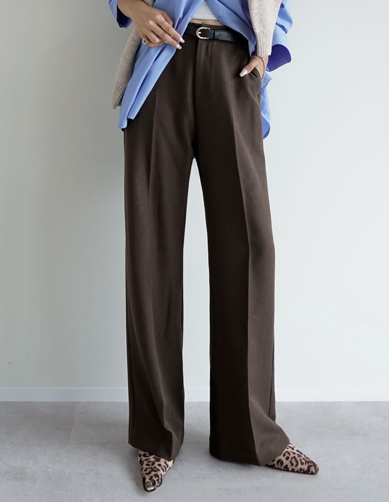 微起毛ツイルストレートスラックス - パンツ通販 | 人気レディース