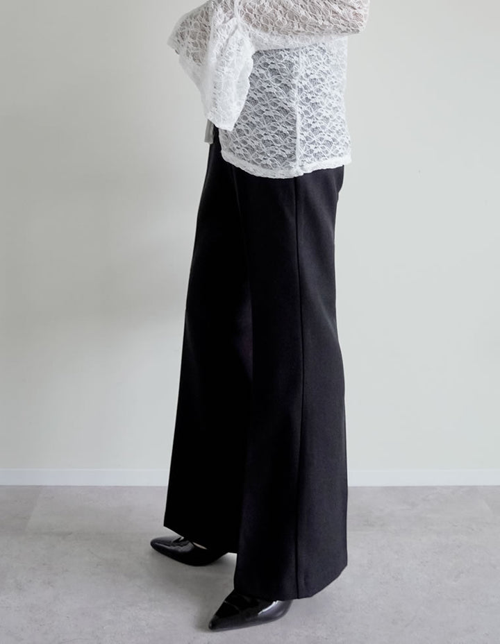 微起毛ツイルストレートスラックス パンツ 人気レディースファッション通販 リエディ