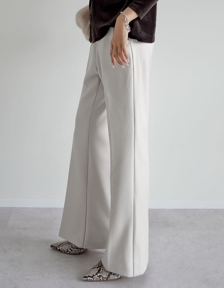 [アルガンオイル加工][低身長/高身長サイズ有]微起毛ツイルストレートスラックス パンツ 人気レディースファッション通販 リエディ