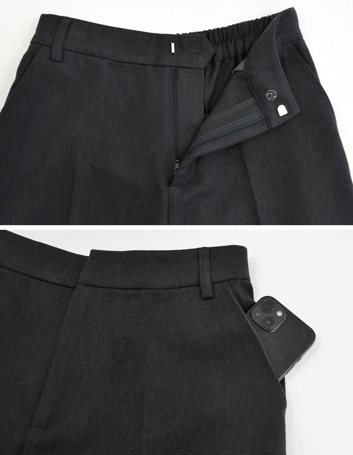 [アルガンオイル加工][低身長/高身長サイズ有]微起毛ツイルストレートスラックス パンツ 人気レディースファッション通販 リエディ