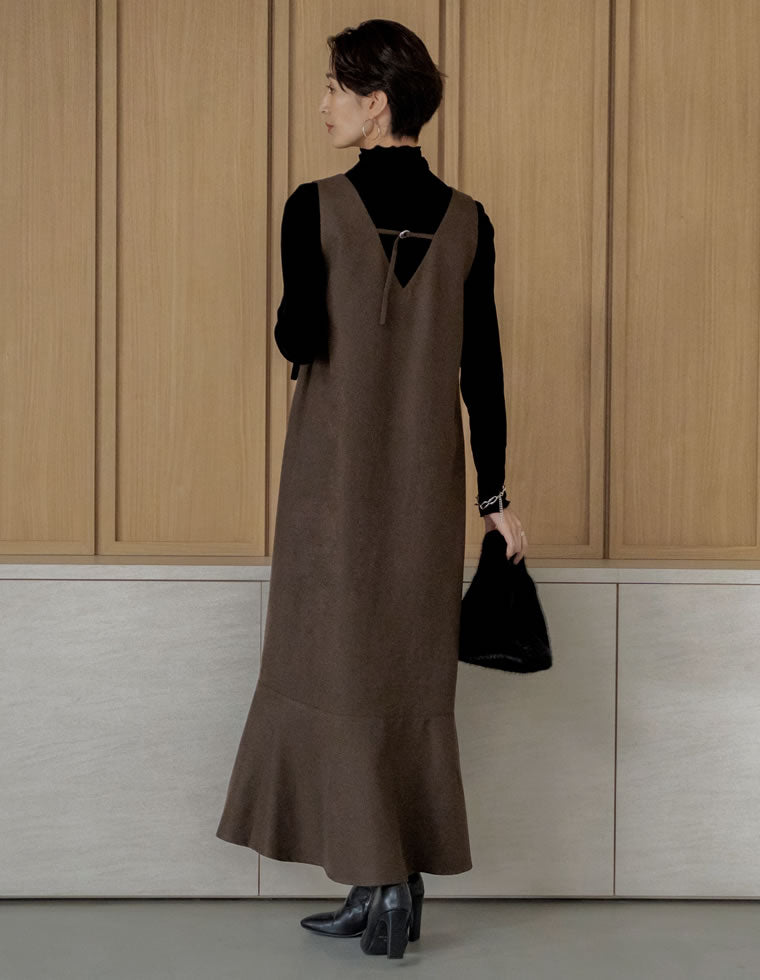 微起毛ツイルナロージャンパースカート - ワンピース通販 | 人気