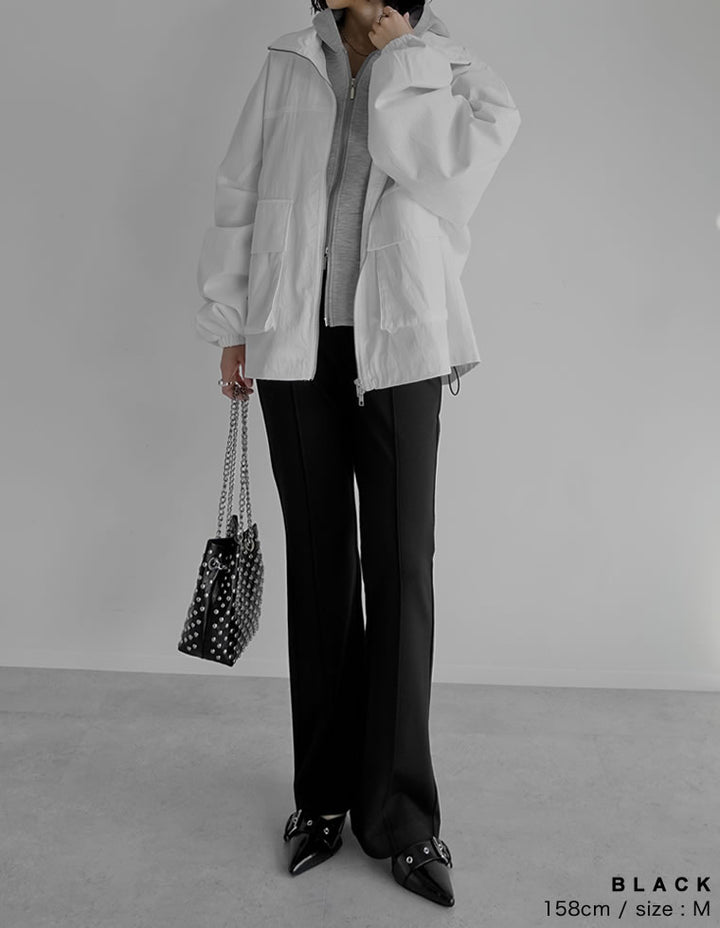 [2025AW COLLECTION][低身長/高身長サイズ有][アルガンオイル加工]微起毛ツイルセミフレアパンツ パンツ 人気レディースファッション通販 リエディ