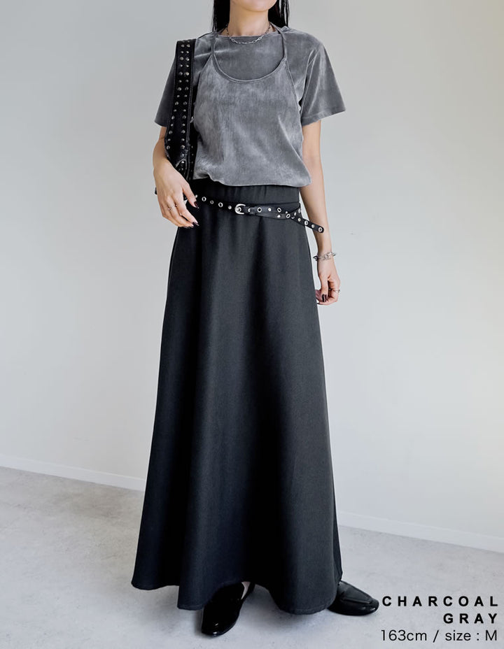 [低身長サイズ有][アルガンオイル加工]微起毛ツイルフレアスカート スカート 人気レディースファッション通販 リエディ