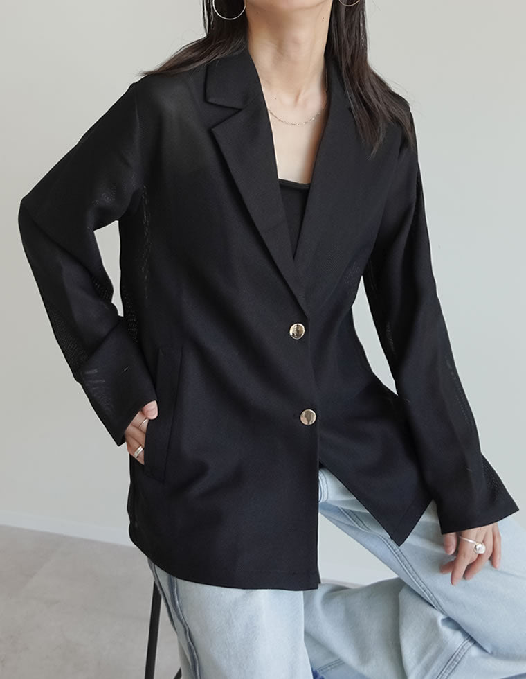 未使用級✨LATORRE URBAN J テーラードジャケット　鹿子 2B L 鹿の子メッシュ長袖テーラードジャケット - ジャケット/アウター通販