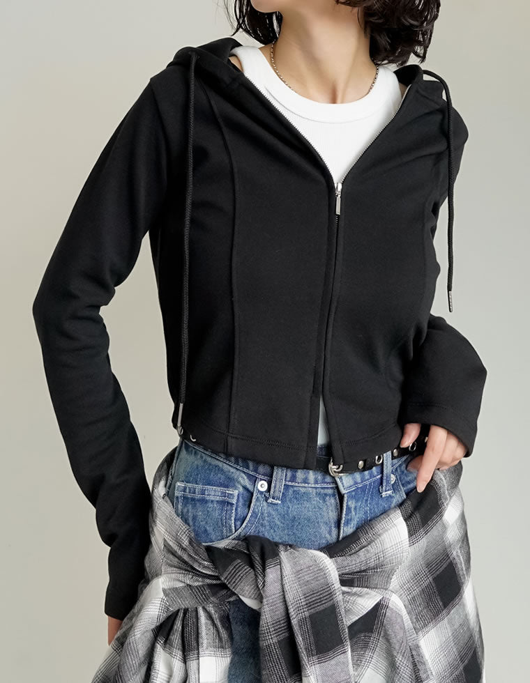 ライトダンボールビスチェラインパーカー - トップス通販 | 人気