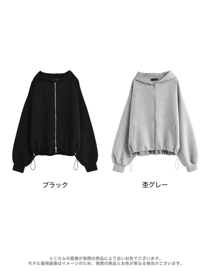 [イージーケア]ダンボールダブルジップフーディー トップス 人気レディースファッション通販 リエディ