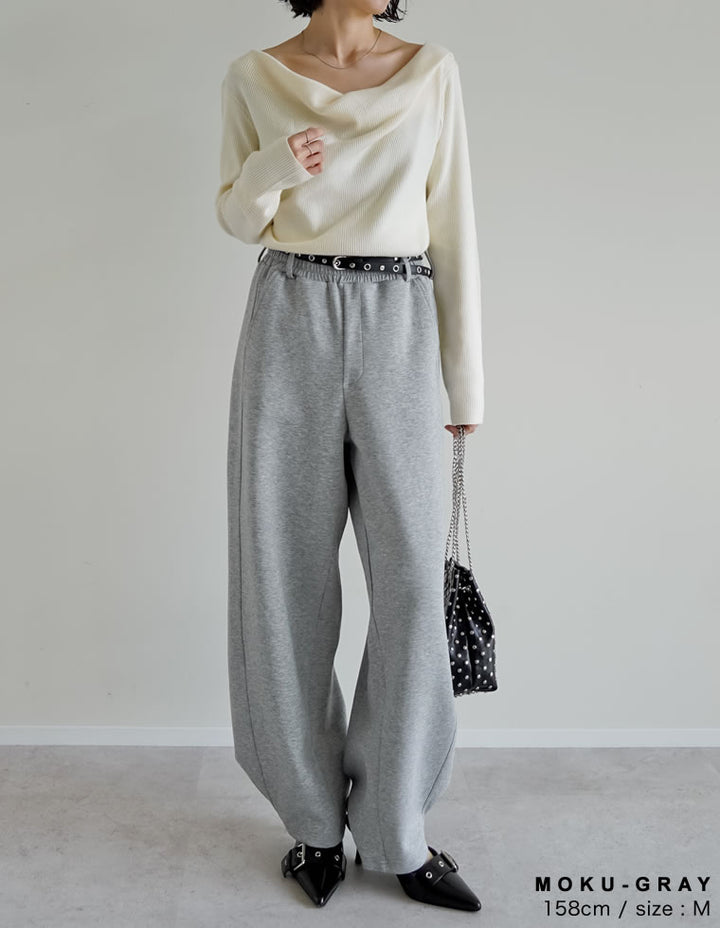 [2025AW COLLECTION][低身長/高身長サイズ有][イージーケア]2WAYダンボールベルトループ付きワイドパンツ パンツ 人気レディースファッション通販 リエディ