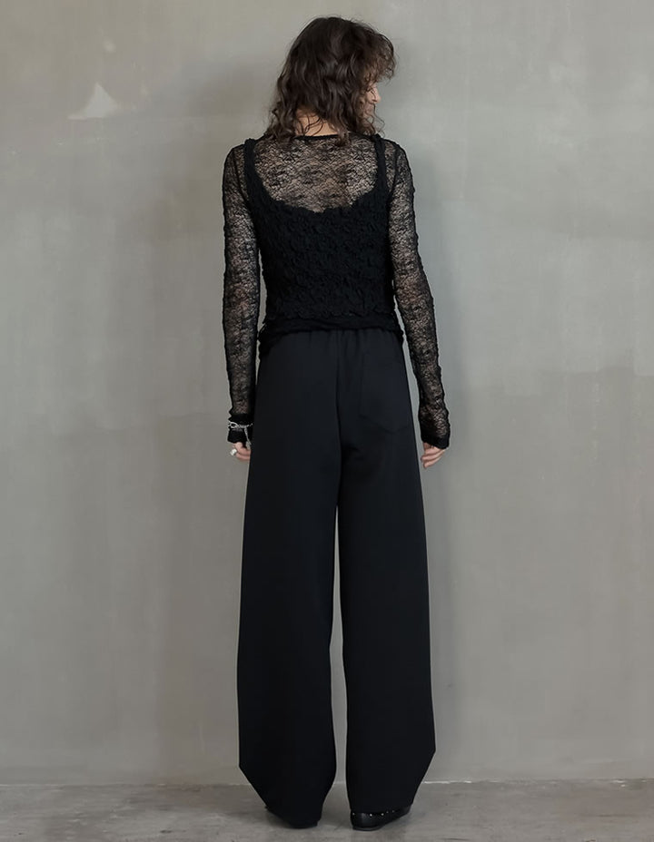 [2025AW COLLECTION][低身長/高身長サイズ有][イージーケア]2WAYダンボールベルトループ付きワイドパンツ パンツ 人気レディースファッション通販 リエディ