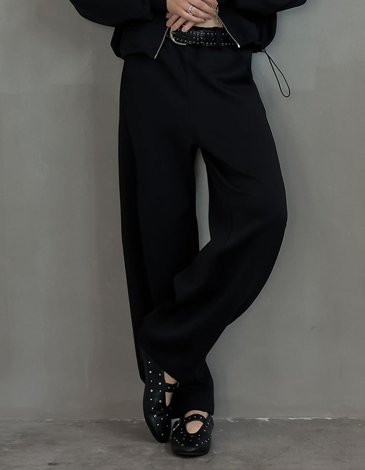 [2025AW COLLECTION][低身長/高身長サイズ有][イージーケア]2WAYダンボールベルトループ付きワイドパンツ パンツ 人気レディースファッション通販 リエディ