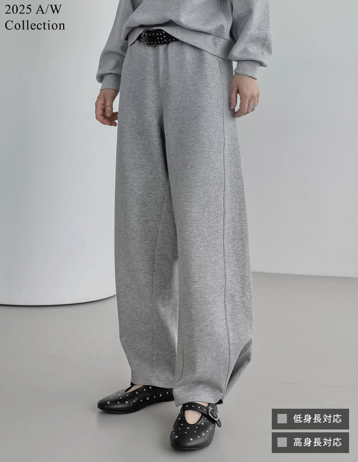 [2025AW COLLECTION][低身長/高身長サイズ有][イージーケア]2WAYダンボールベルトループ付きワイドパンツ パンツ 人気レディースファッション通販 リエディ