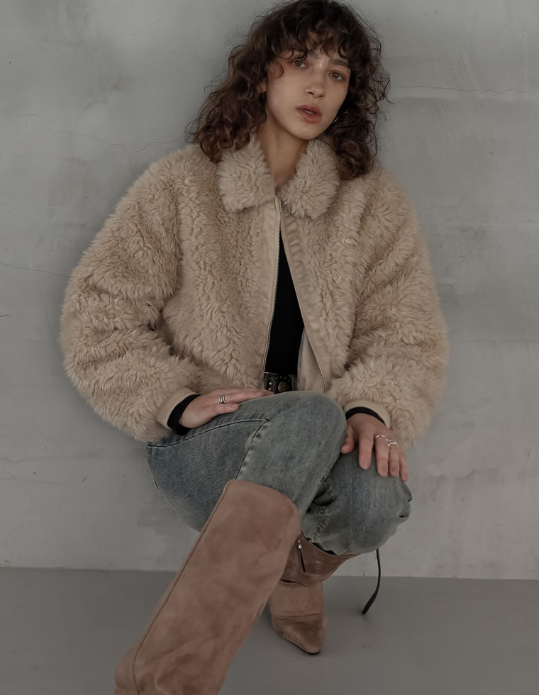 カーリーフォーファーブルゾン - ジャケット/アウター通販 | 人気