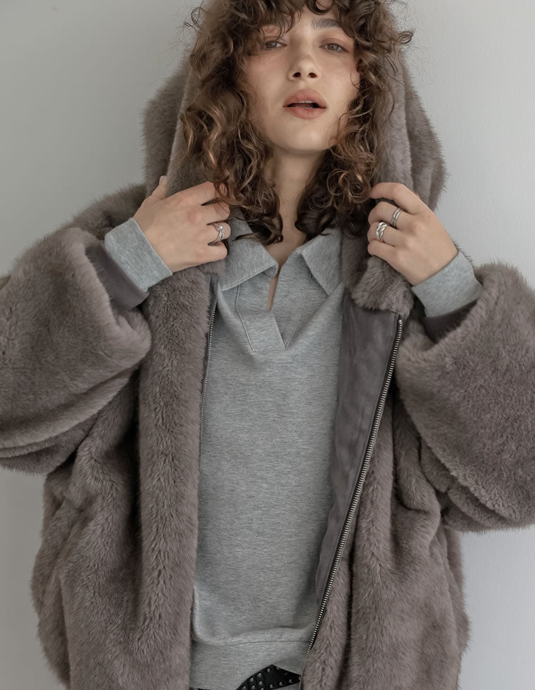 Re:EDIT＊リエディ＊フォーファーフーディーブルゾン2025今季タグ付き フォーファーフーディーブルゾン - ジャケット/アウター通販 | 人気