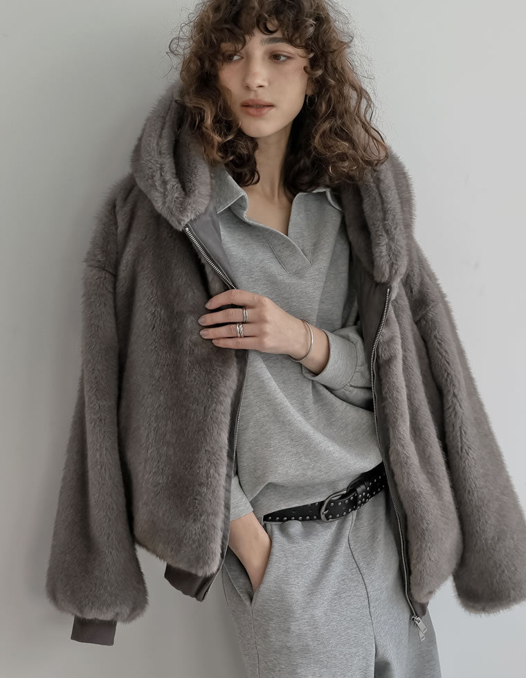 Re:EDIT＊リエディ＊フォーファーフーディーブルゾン2025今季タグ付き フォーファーフーディーブルゾン - ジャケット/アウター通販 | 人気