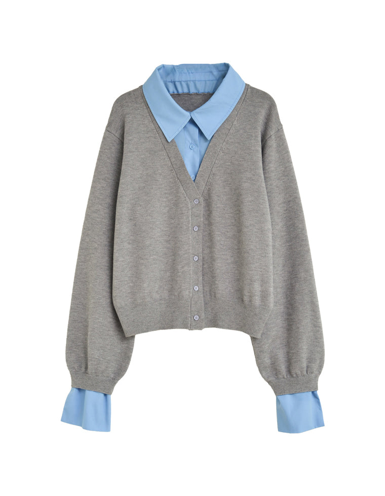 シャツドッキングニットカーディガン - トップス通販 | 人気レディース