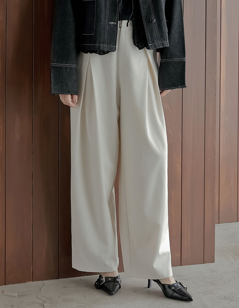 ストレッチツイルクロスワイドパンツ - パンツ通販 | 人気レディース