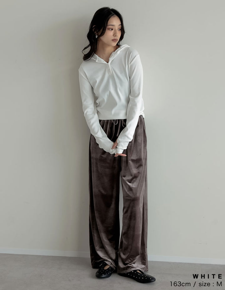 [2025AW COLLECTION][汗じみ防止][UVカット]リブカットソーフーディトップス トップス 人気レディースファッション通販 リエディ