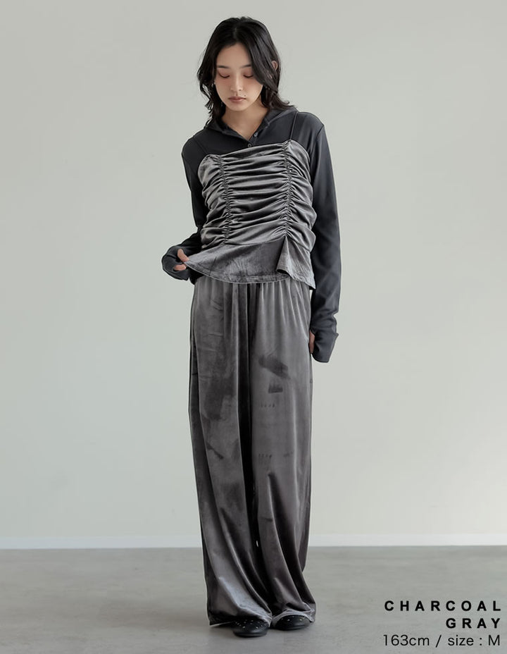 [2025AW COLLECTION][汗じみ防止][UVカット]リブカットソーフーディトップス トップス 人気レディースファッション通販 リエディ
