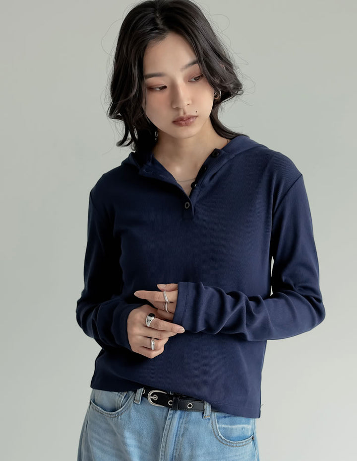 [2025AW COLLECTION][汗じみ防止][UVカット]リブカットソーフーディトップス トップス 人気レディースファッション通販 リエディ