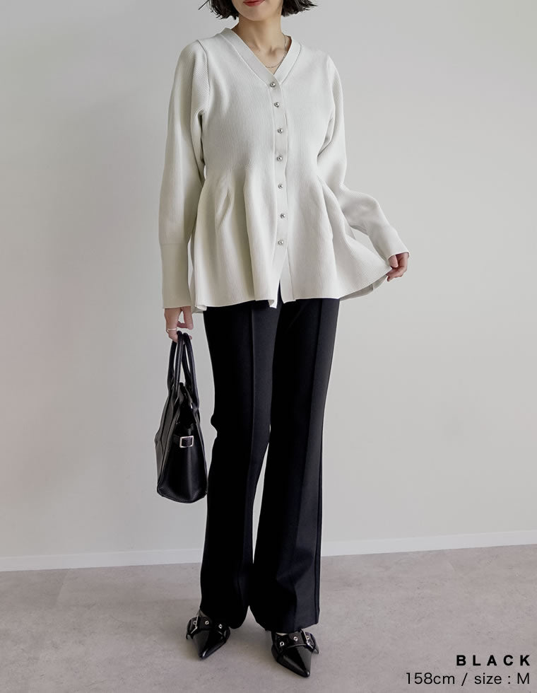 ストレッチポンチキックフレアパンツ - パンツ通販 | 人気レディース