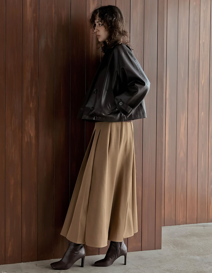 [2025AW COLLECTION]フェイクレザートレンチジャケット ジャケット/アウター 人気レディースファッション通販 リエディ