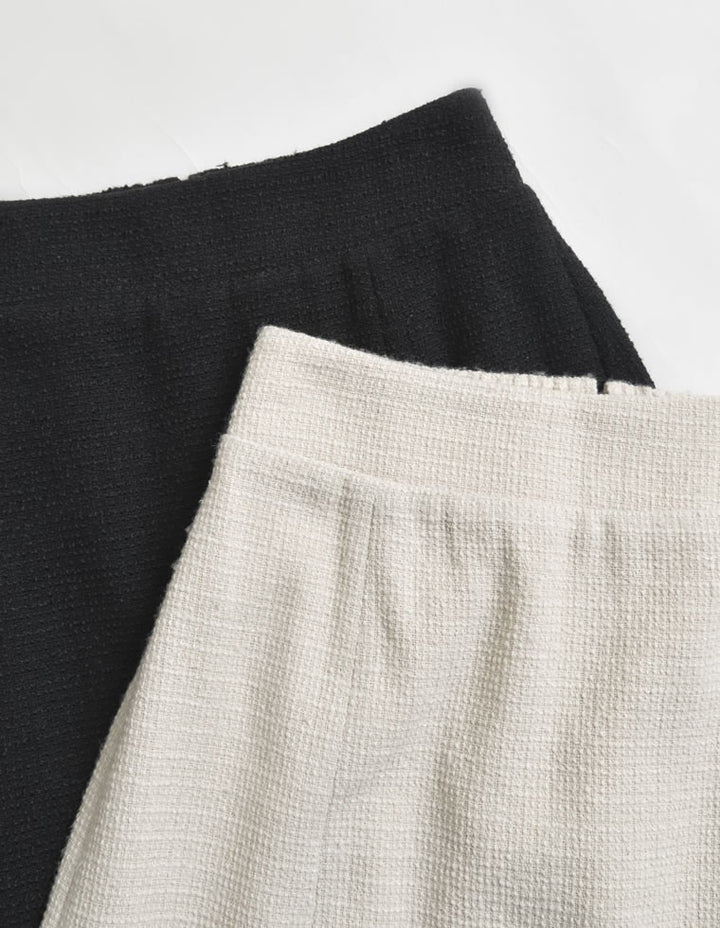 [MEISM by Re:EDIT][2025AW COLLECTION][低身長/高身長サイズ有]ドビーツイードナロースカート スカート 人気レディースファッション通販 リエディ