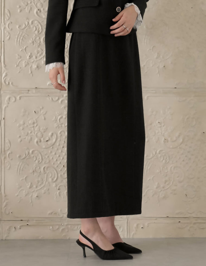 [MEISM by Re:EDIT][2025AW COLLECTION][低身長/高身長サイズ有]ドビーツイードナロースカート スカート 人気レディースファッション通販 リエディ