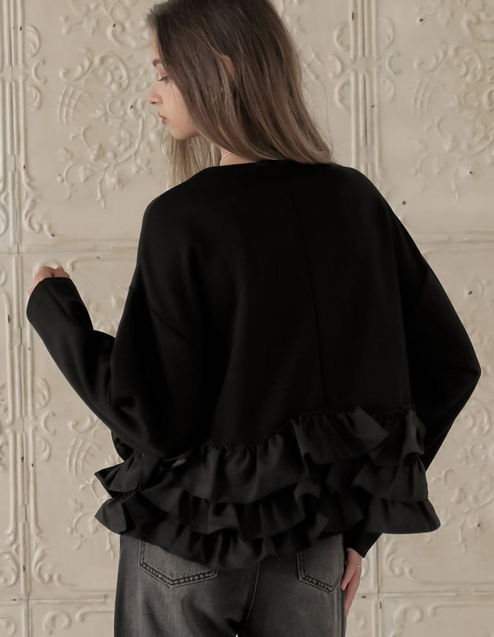 [MEISM by Re:EDIT][2025AW COLLECTION]ダンボールフリルノーカラーブルゾン ジャケット/アウター 人気レディースファッション通販 リエディ