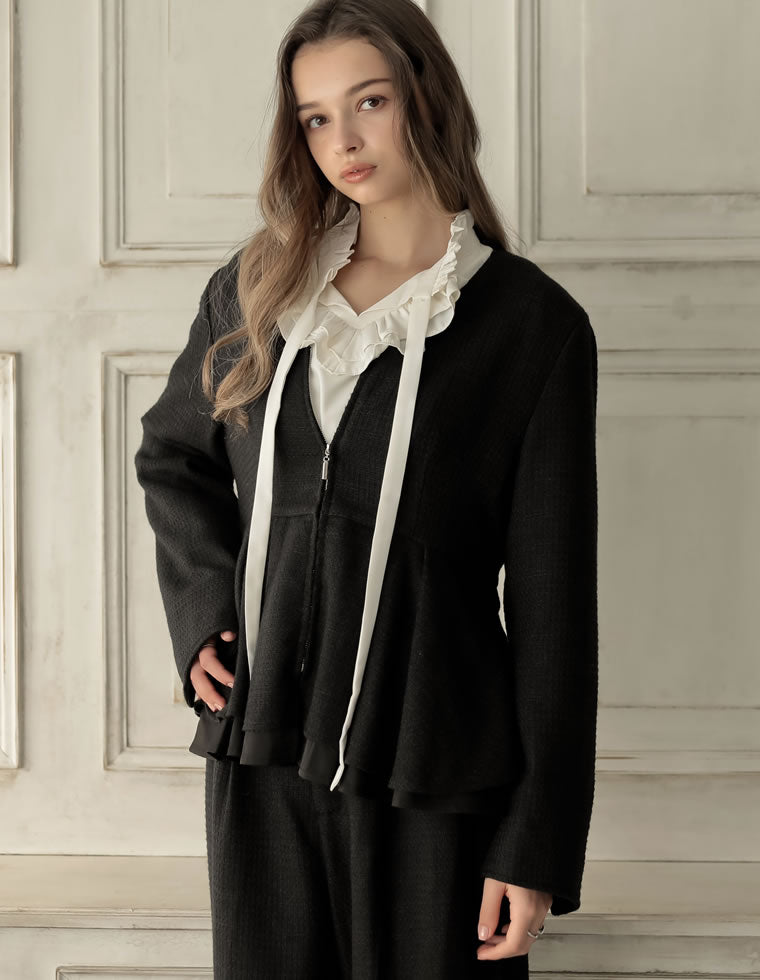 近年モデル✨デュベティカ ナイロンジャケット　黒 38 M トレンド ペプラム DUVETICA｜(W)YAZHI | Rakuten Fashion(楽天ファッション／旧楽天