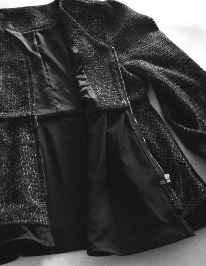 [MEISM by Re:EDIT][2025AW PRE ORDER]ライトツイードペプラムVネックジャケット ジャケット/アウター 人気レディースファッション通販 リエディ