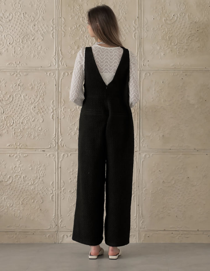 [MEISM by Re:EDIT][2025AW COLLECTION][低身長/高身長サイズ有]ツイードフレアオールインワン オールインワン 人気レディースファッション通販 リエディ