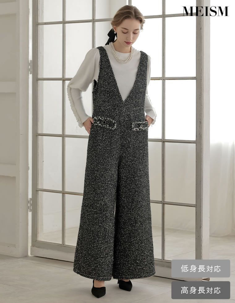 ツイードフレアオールインワン - オールインワン通販 | 人気レディース