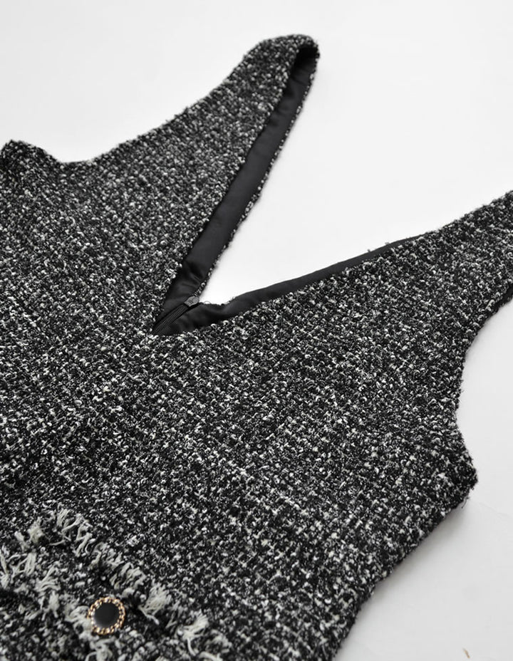 [MEISM by Re:EDIT][2025AW COLLECTION][低身長/高身長サイズ有]ツイードフレアオールインワン オールインワン 人気レディースファッション通販 リエディ