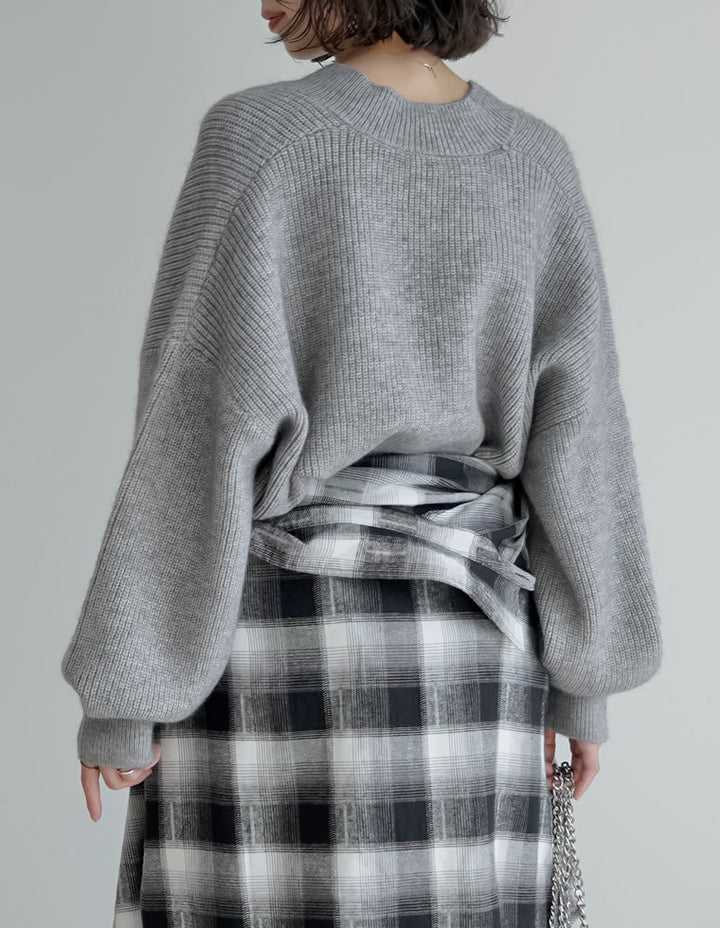 [2025AW COLLECTION][静電気防止]深Vネックニットプルオーバー トップス 人気レディースファッション通販 リエディ