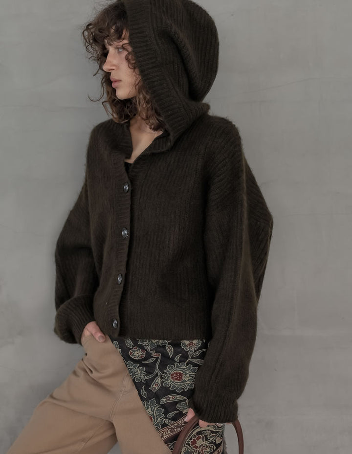 [2025AW COLLECTION][静電気防止][新色追加]フーディニットカーディガン トップス 人気レディースファッション通販 リエディ