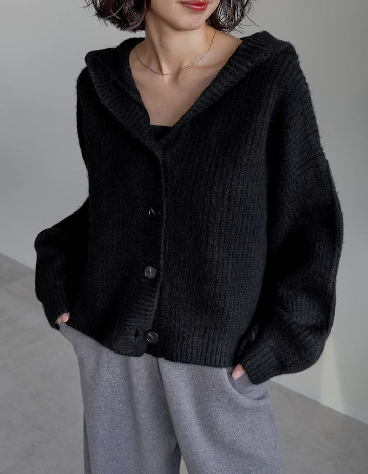 [2025AW COLLECTION][静電気防止][新色追加]フーディニットカーディガン トップス 人気レディースファッション通販 リエディ