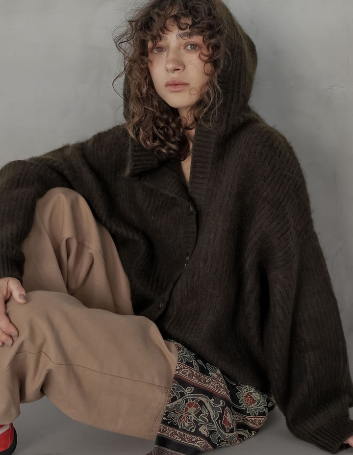 [2025AW COLLECTION][静電気防止][新色追加]フーディニットカーディガン トップス 人気レディースファッション通販 リエディ