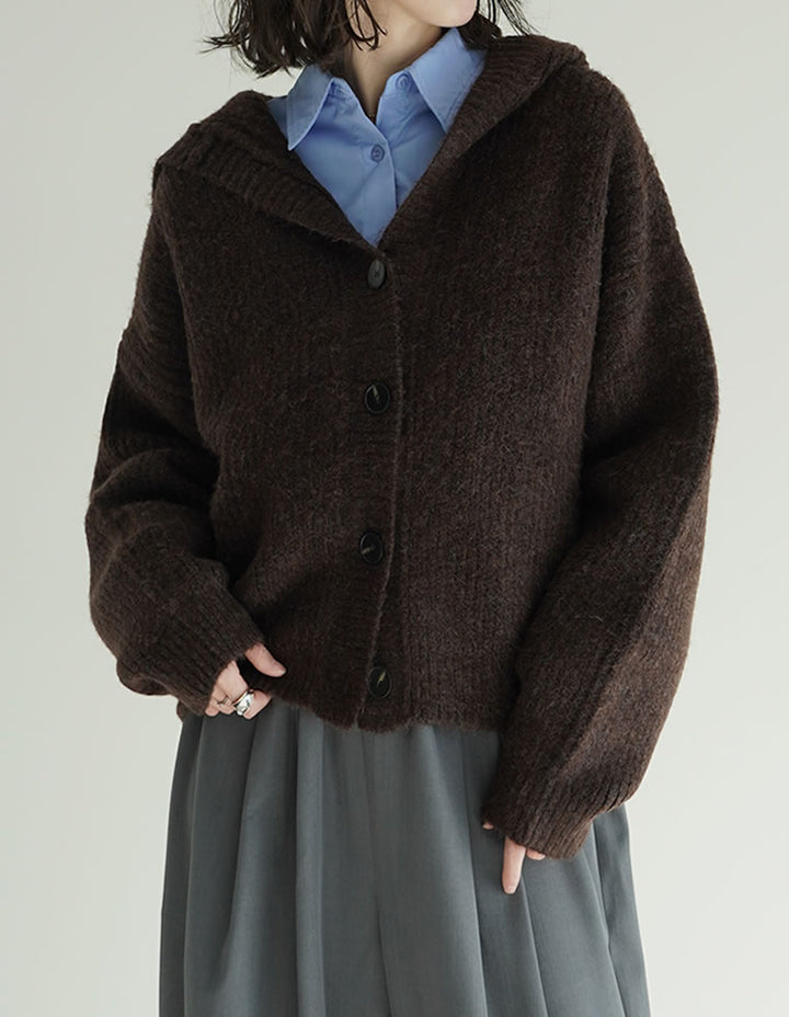 [2025AW COLLECTION][静電気防止][新色追加]フーディニットカーディガン トップス 人気レディースファッション通販 リエディ