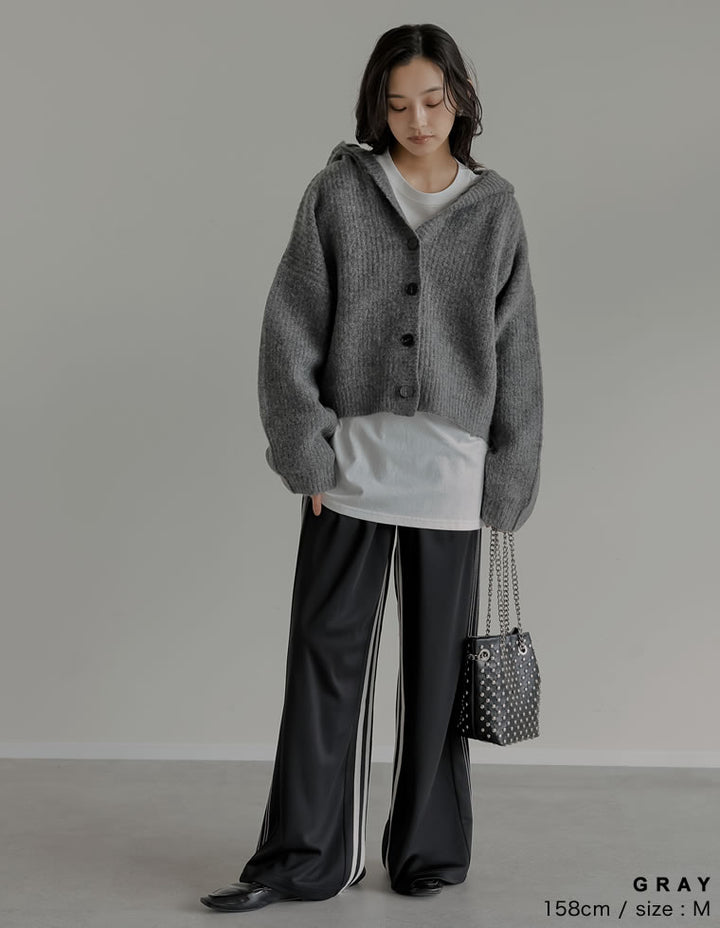 [2025AW COLLECTION][静電気防止][新色追加]フーディニットカーディガン トップス 人気レディースファッション通販 リエディ