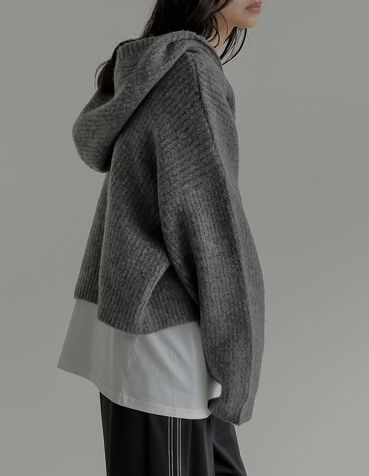 [2025AW COLLECTION][静電気防止][新色追加]フーディニットカーディガン トップス 人気レディースファッション通販 リエディ