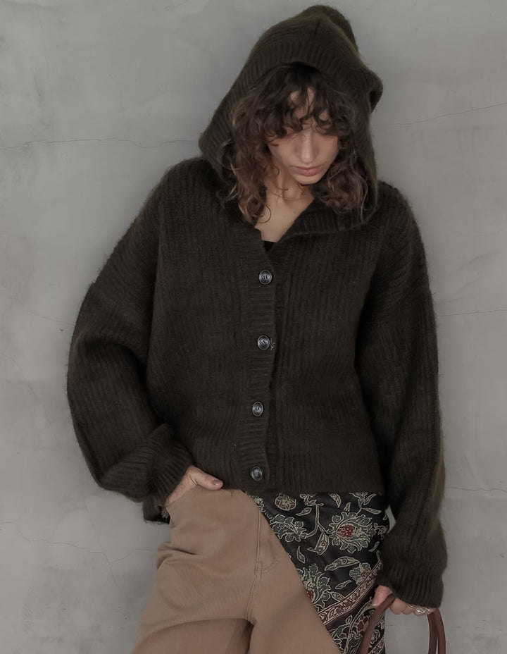 [2025AW COLLECTION][静電気防止][新色追加]フーディニットカーディガン トップス 人気レディースファッション通販 リエディ