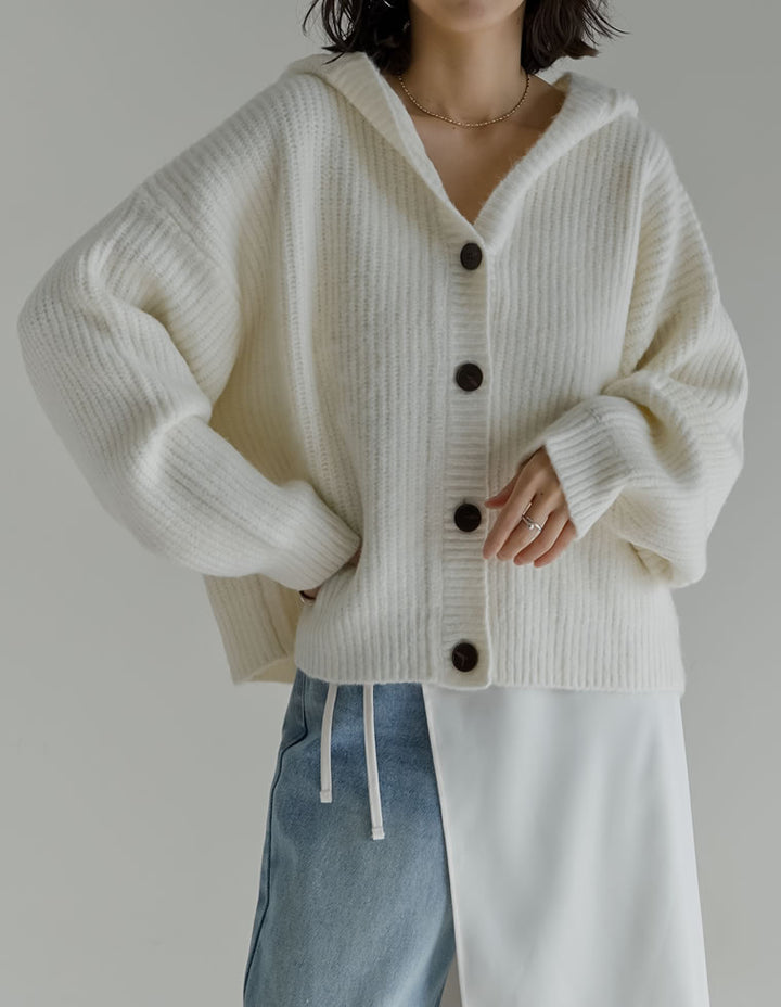 [2025AW COLLECTION][静電気防止][新色追加]フーディニットカーディガン トップス 人気レディースファッション通販 リエディ